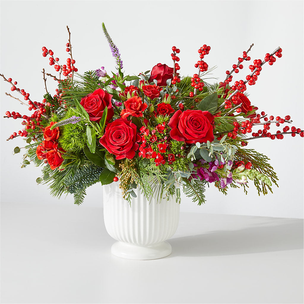 Big Red Bow Bouquet – Vanessa Florist Corp, Brooklyn NY