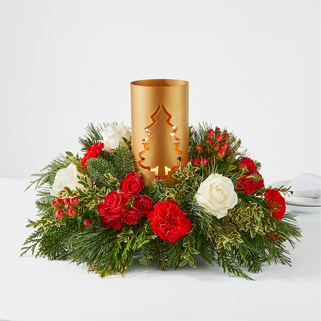 December Dreams Centerpiece – Vanessa Florist Corp, Brooklyn NY