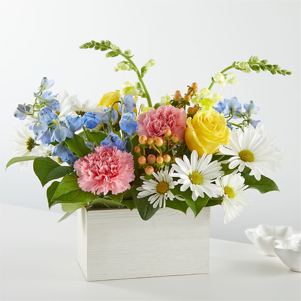Sun Salutation Box Bouquet – Vanessa Florist Corp, Brooklyn NY
