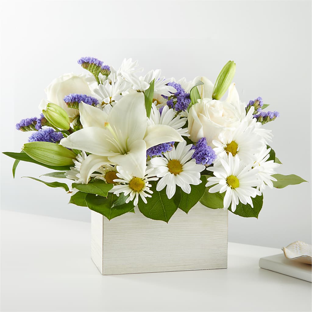Beyond Blue Box Bouquet – Vanessa Florist Corp, Brooklyn NY