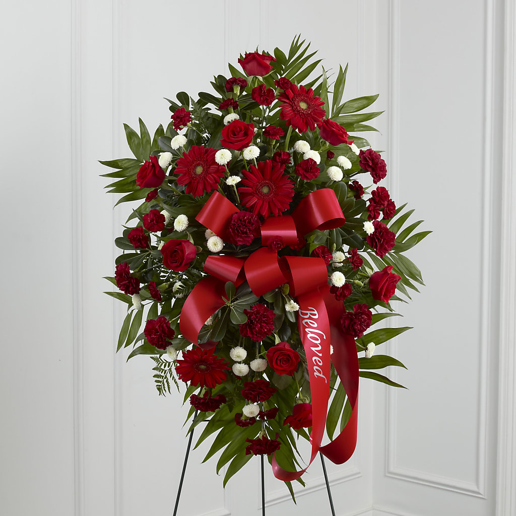 Treasured Memories Standing Spray – Vanessa Florist Corp, Brooklyn NY