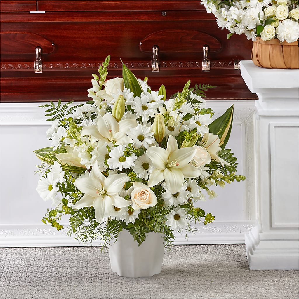 Thoughts of Tranquility Floor Basket – Vanessa Florist Corp, Brooklyn NY