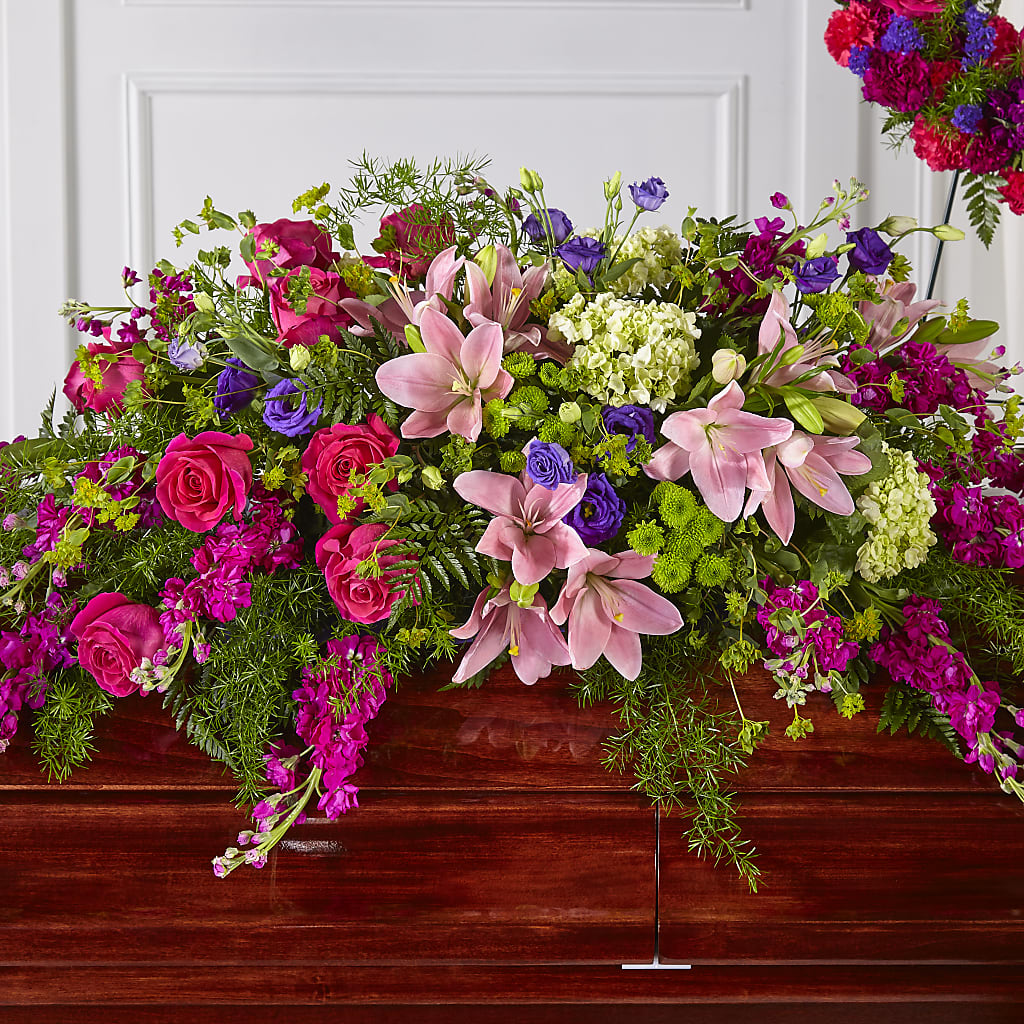 Radiant Tribute Casket Spray – Vanessa Florist Corp, Brooklyn NY