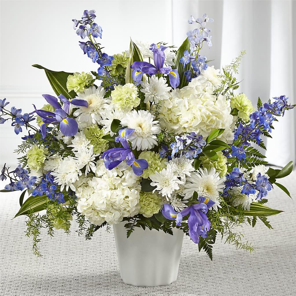 Soft Serenity Floor Basket – Vanessa Florist Corp, Brooklyn NY