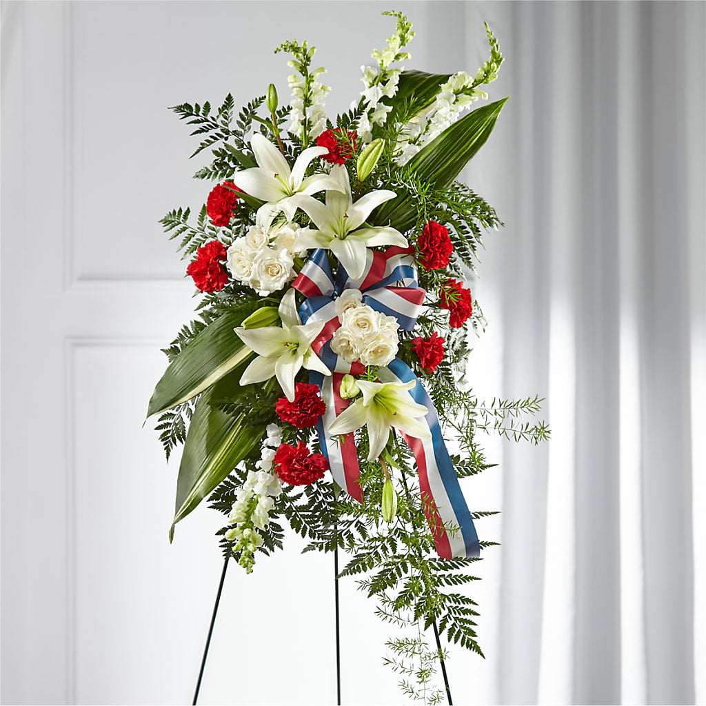 Stars of Life Standing Spray – Vanessa Florist Corp, Brooklyn NY