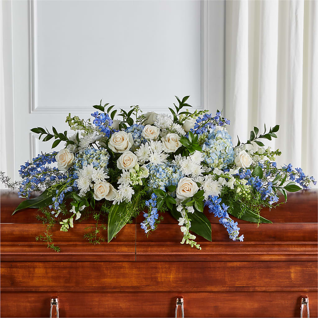 Timeless Essence Casket Spray – Vanessa Florist Corp, Brooklyn NY