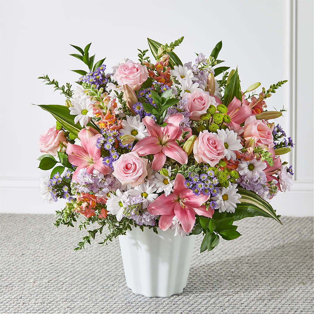 Abundant Compassion Floor Basket – Vanessa Florist Corp, Brooklyn NY