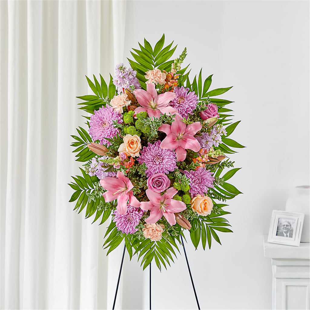 Love & Light Standing Spray – Vanessa Florist Corp, Brooklyn NY