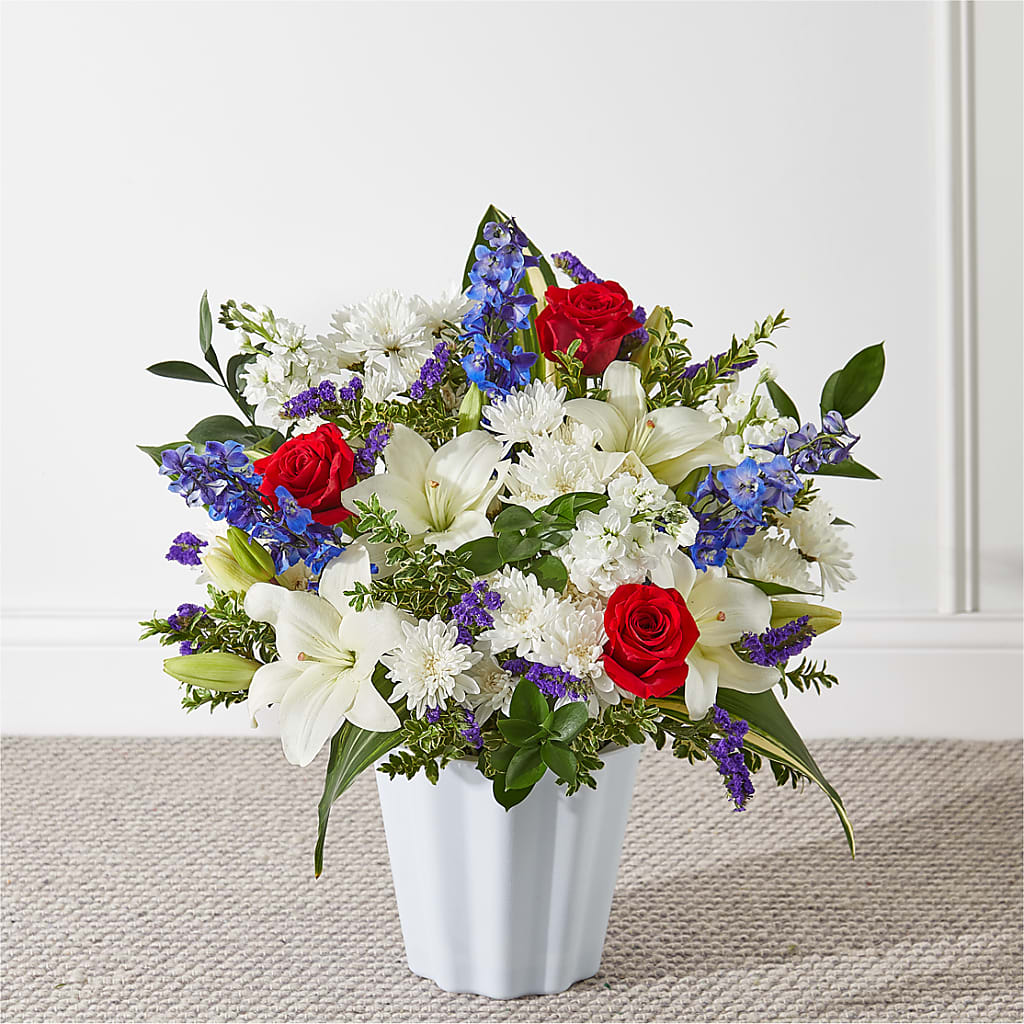 Consoled Floor Basket – Vanessa Florist Corp, Brooklyn NY