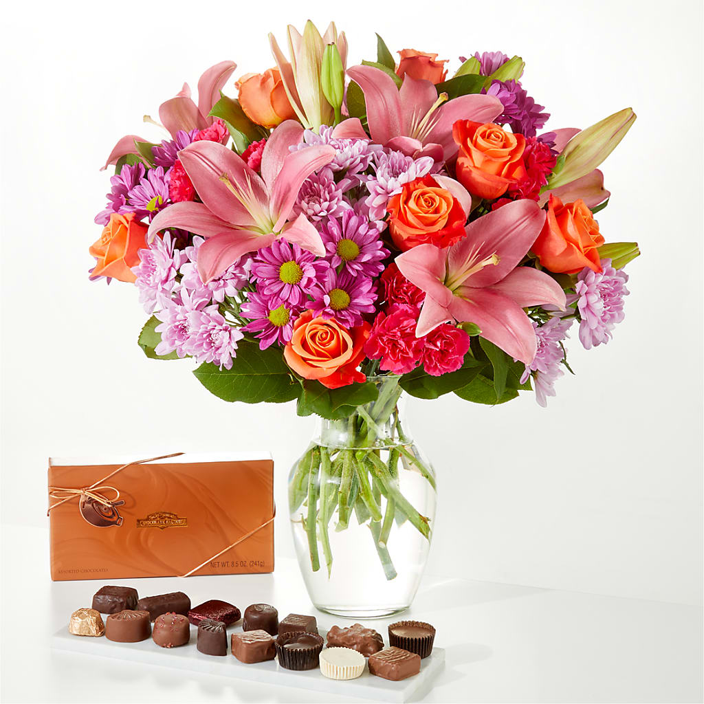One and Only Bouquet and Chocolate Bundle – Vanessa Florist Corp, Brooklyn NY