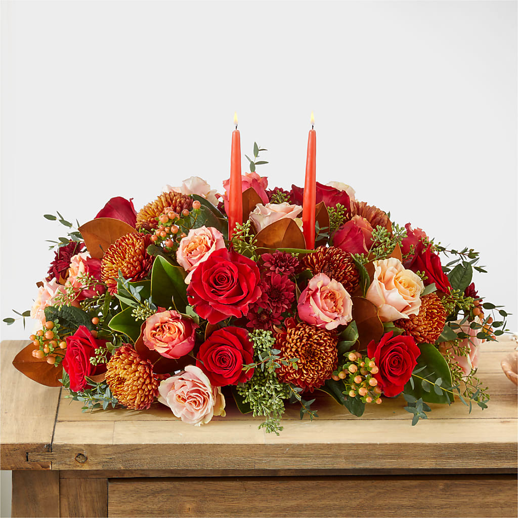 Gather Near Centerpiece – Vanessa Florist Corp, Brooklyn NY
