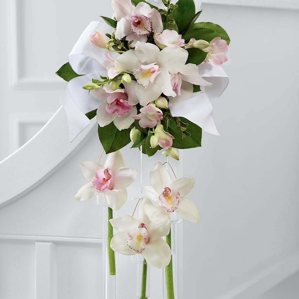 Perfect Entrance Pew Arrangement – Vanessa Florist Corp, Brooklyn NY