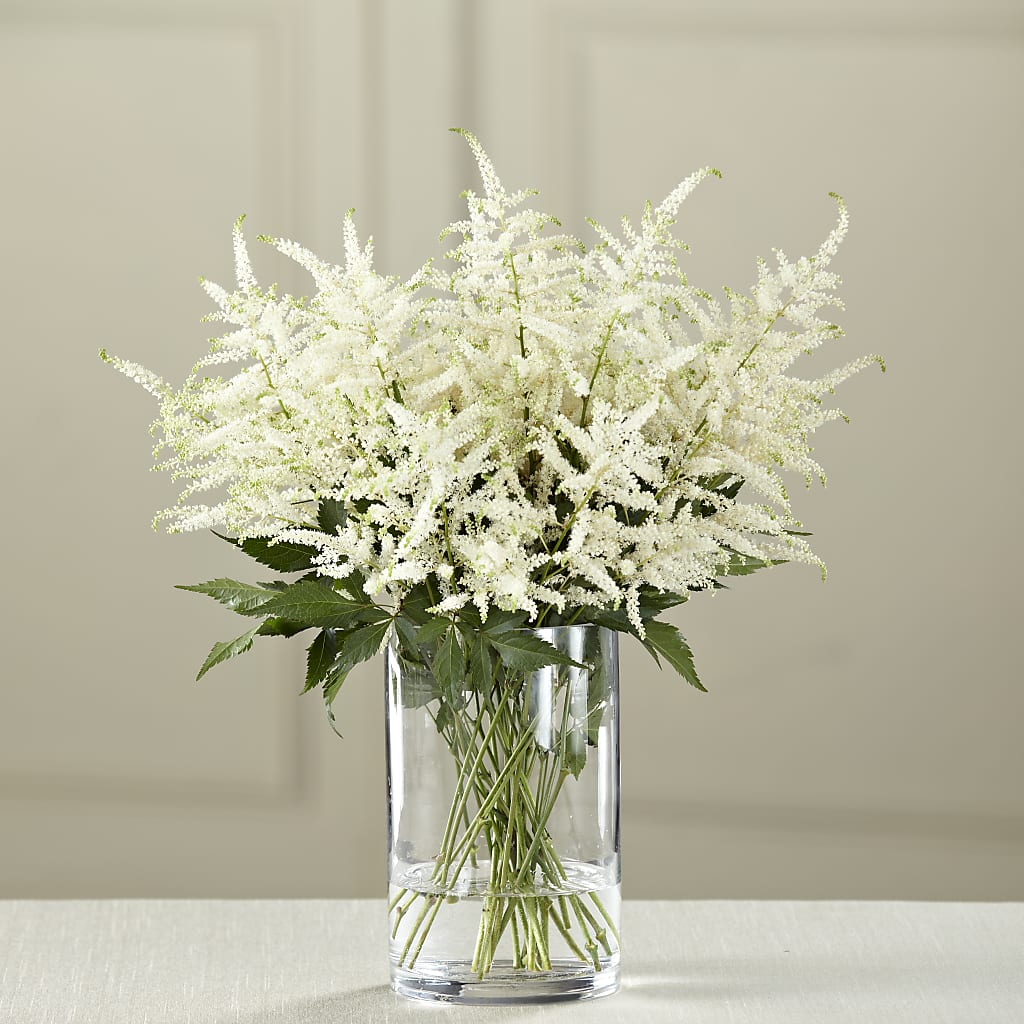 White Astilbe Bouquet – Vanessa Florist Corp, Brooklyn NY