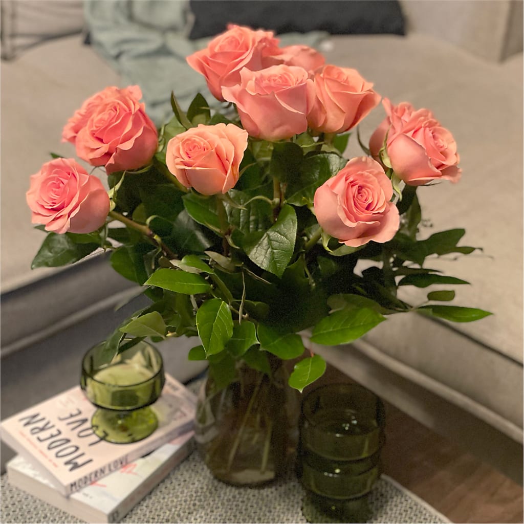 Long Stem Pink Rose Bouquet –  Vanessa Florist Corp, Brooklyn NY