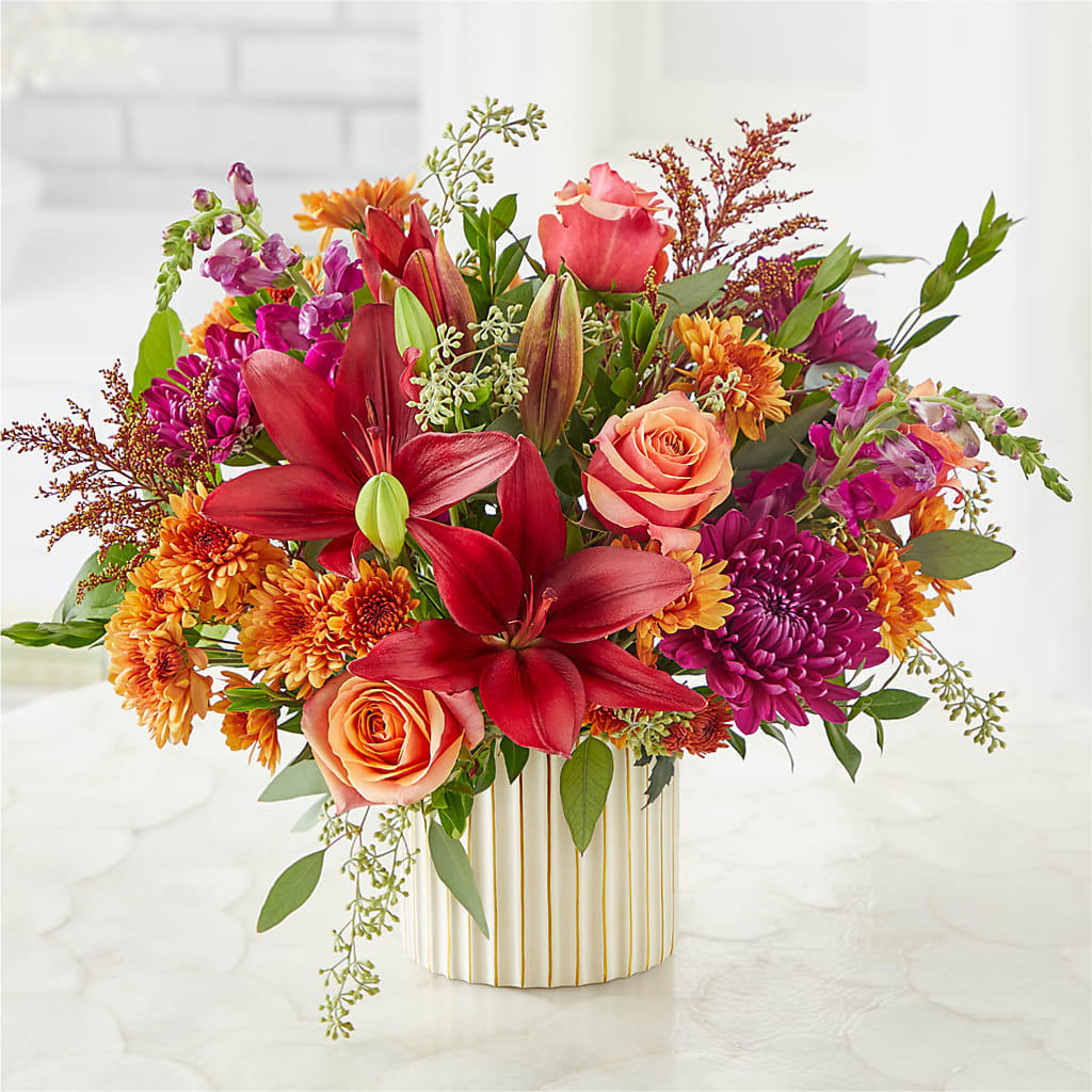 Burgundy Landscape Bouquet –  Vanessa Florist Corp, Brooklyn NY