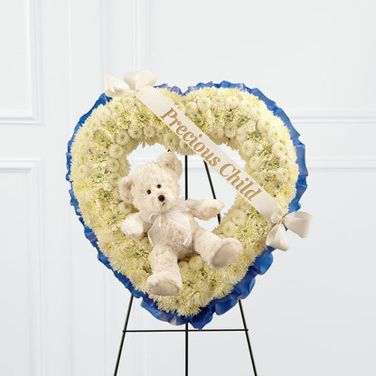 Precious Child Standing Heart –  Vanessa Florist Corp, Brooklyn NY