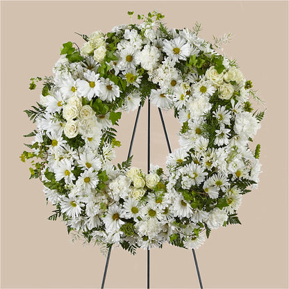 Faithful Wishes Wreath –  Vanessa Florist Corp, Brooklyn NY