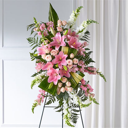 Elegant Embrace Standing Spray –  Vanessa Florist Corp, Brooklyn NY