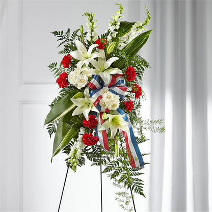 Stars of Life Standing Spray –  Vanessa Florist Corp, Brooklyn NY
