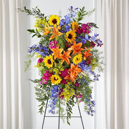 Sunlit Memories Standing Spray (Standard) –  Vanessa Florist Corp, Brooklyn NY