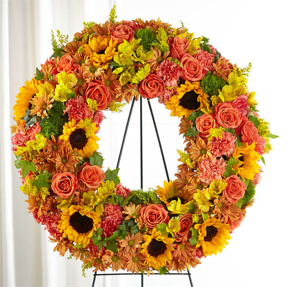 Autumnal Memories Wreath (Standard) –  Vanessa Florist Corp, Brooklyn NY