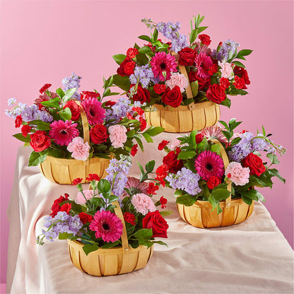 Pink Picnic Basket –  Vanessa Florist Corp, Brooklyn NY