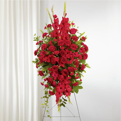 From the Heart Standing Spray –  Vanessa Florist Corp, Brooklyn NY