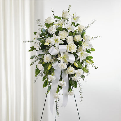 With Care Standing Spray –  Vanessa Florist Corp, Brooklyn NY