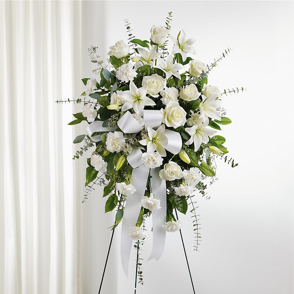 With Care Standing Spray –  Vanessa Florist Corp, Brooklyn NY