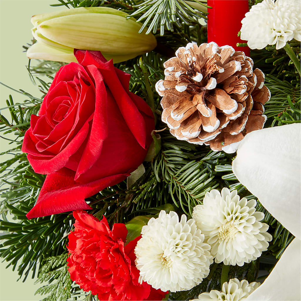Seasonal Festivities Centerpiece –  Vanessa Florist Corp, Brooklyn NY