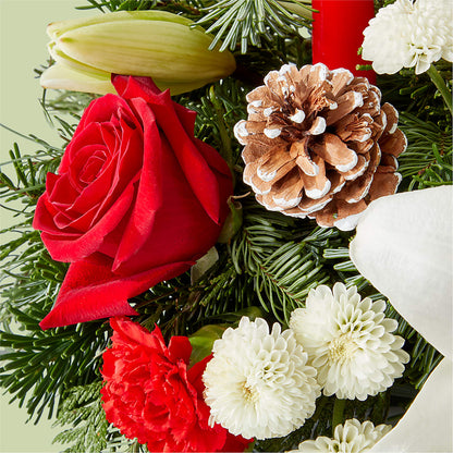 Seasonal Festivities Centerpiece –  Vanessa Florist Corp, Brooklyn NY