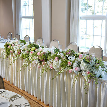 State of Joy Head Table Arrangement –  Vanessa Florist Corp, Brooklyn NY