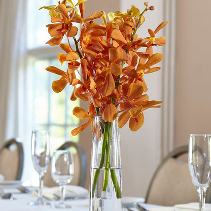 Orange Mokara Bud Vase –  Vanessa Florist Corp, Brooklyn NY